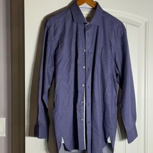 Ted Baker Purple Long-Sleeve Dress Shirt